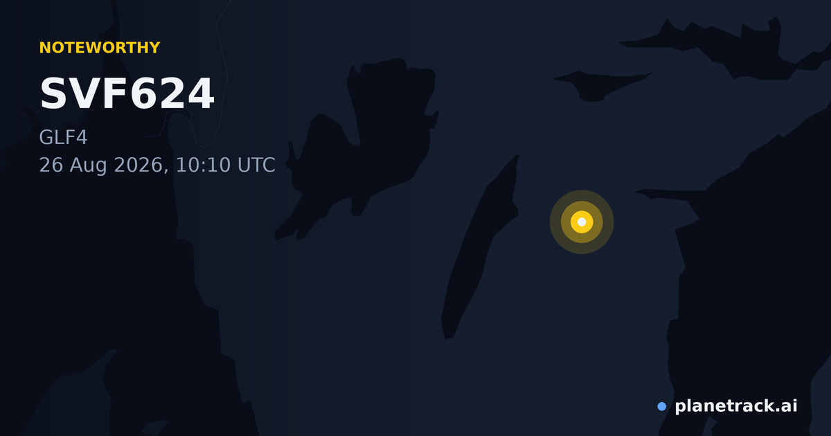 Map of where SVF624's special aircraft happened
