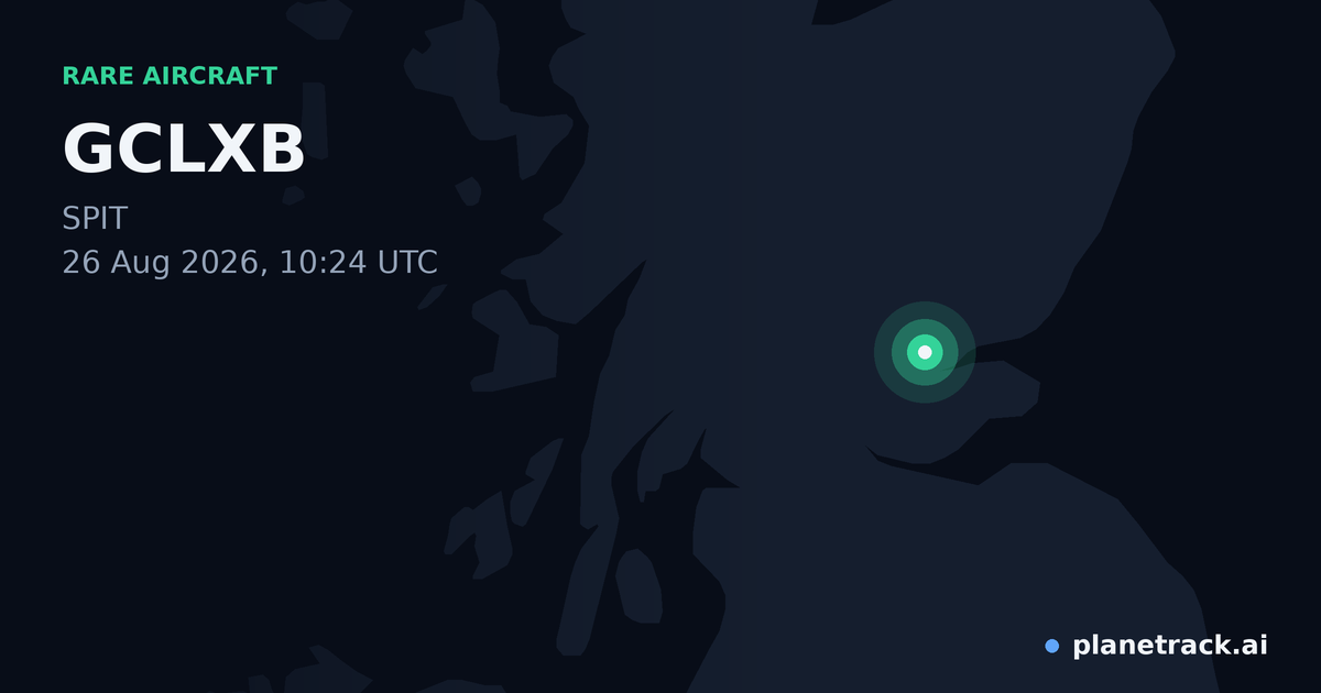 Map of where GCLXB's rare aircraft happened