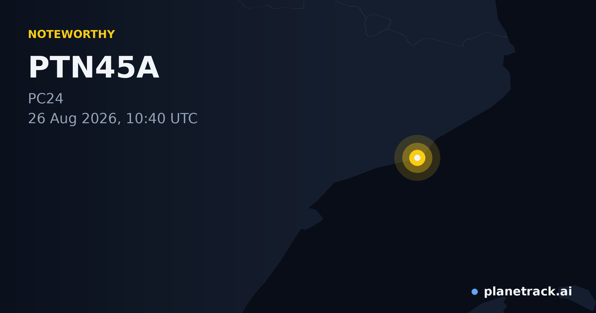 Map of where PTN45A's special aircraft happened