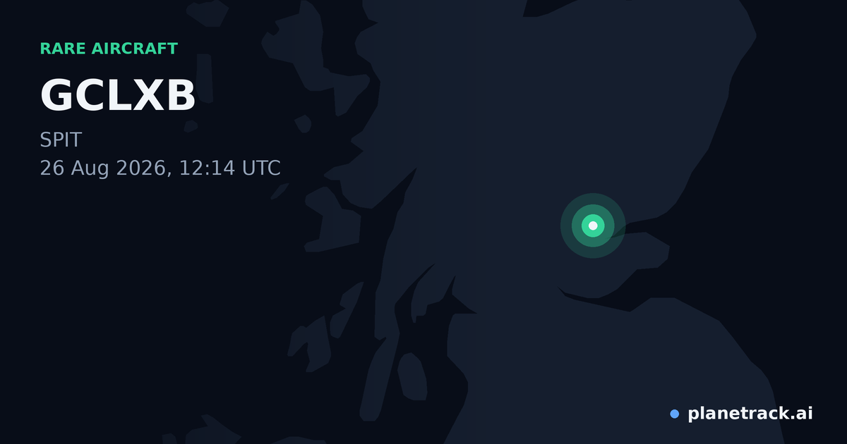 Map of where GCLXB's rare aircraft happened