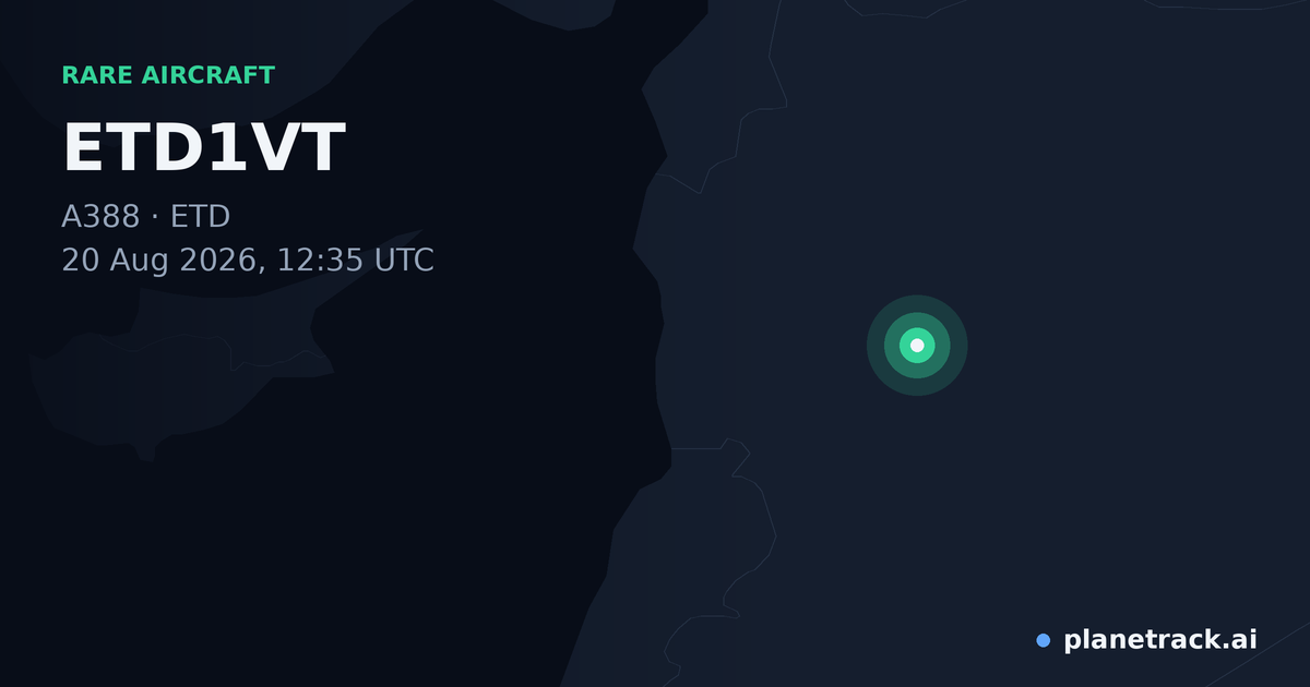 Map of where ETD1VT's rare aircraft happened