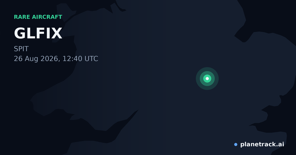 Map of where GLFIX's rare aircraft happened