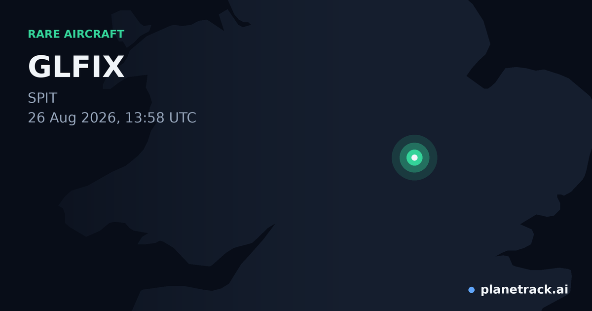 Map of where GLFIX's rare aircraft happened
