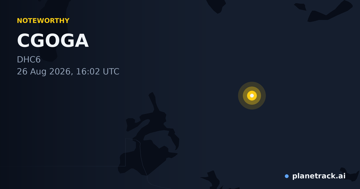 Map of where CGOGA's special aircraft happened