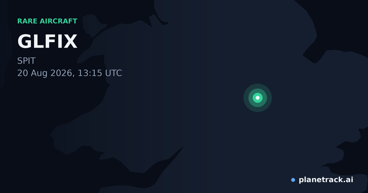 Map of where GLFIX's rare aircraft happened