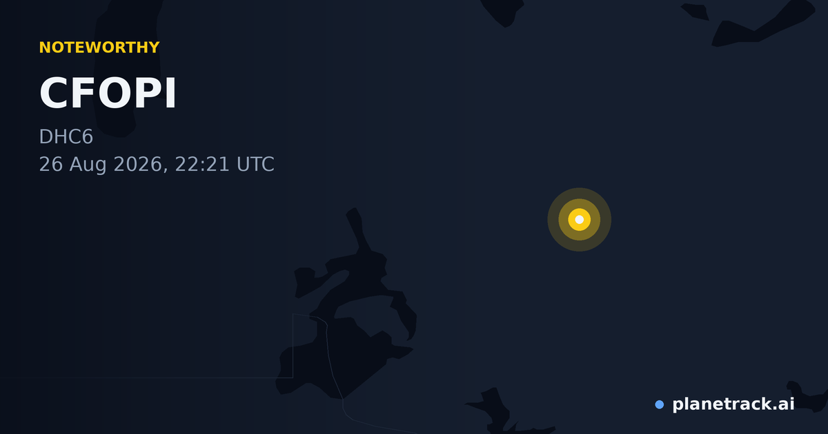 Map of where CFOPI's special aircraft happened