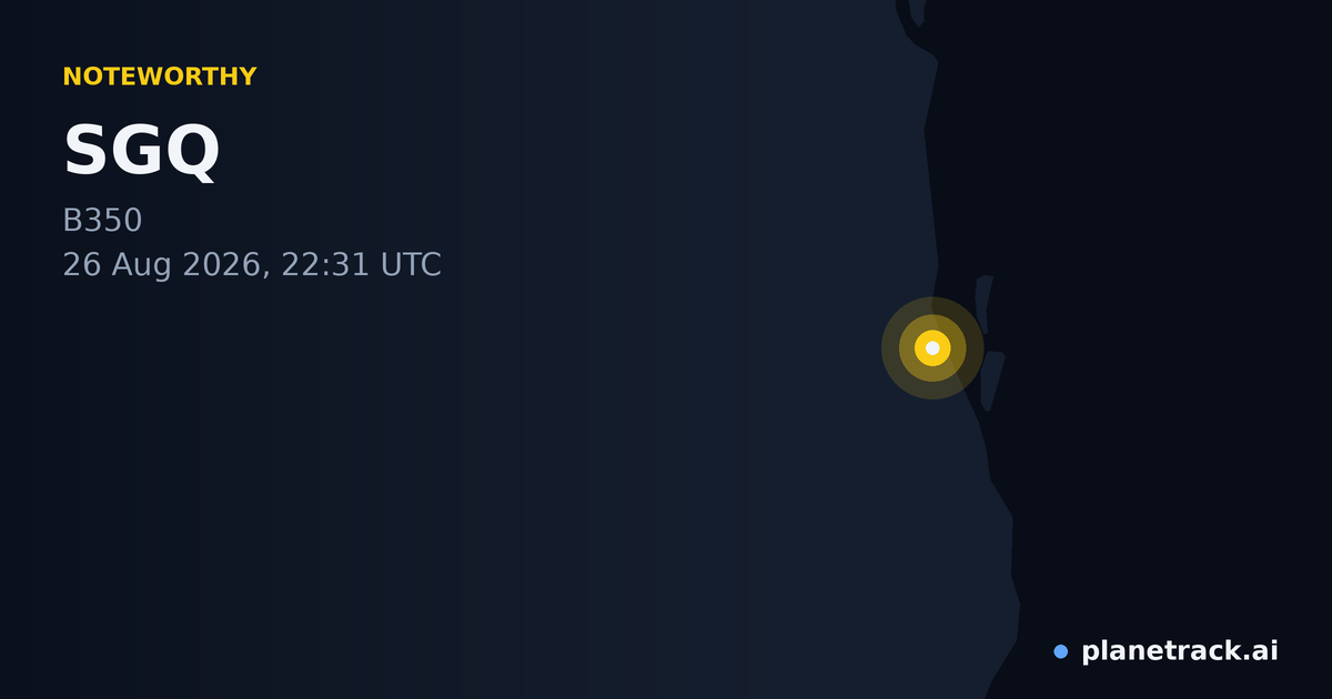 Map of where SGQ's special aircraft happened