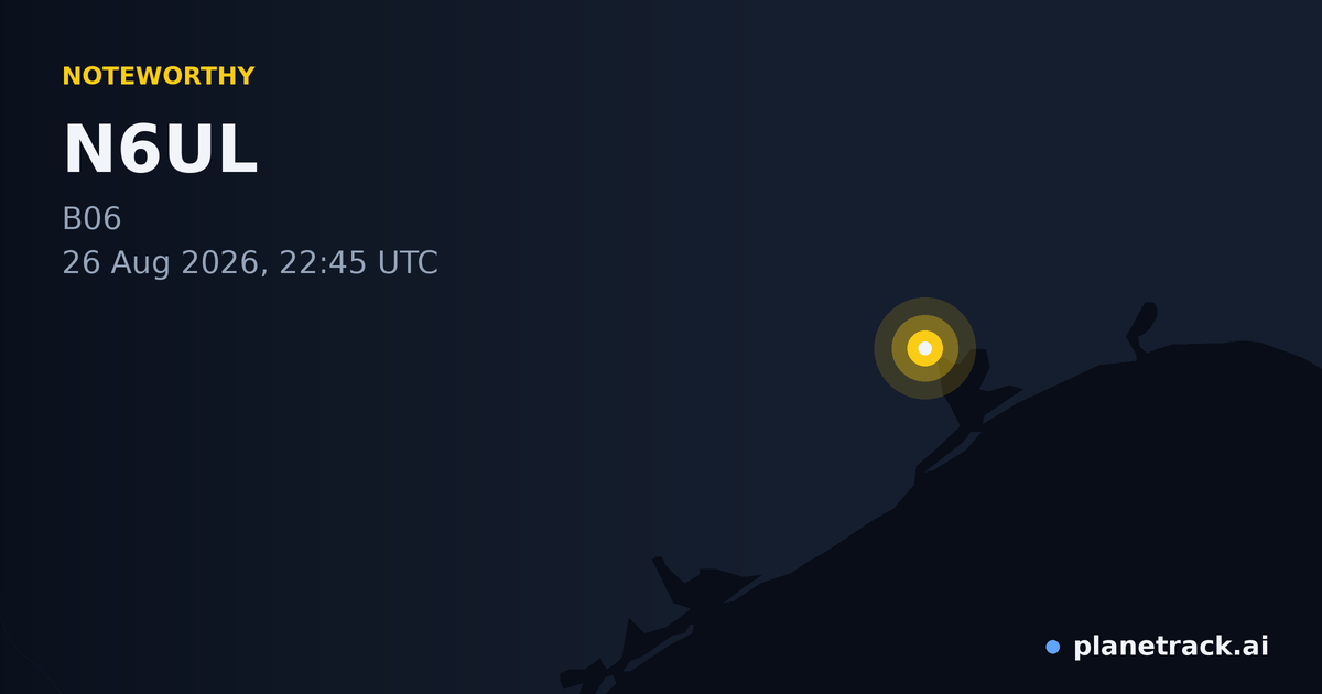 Map of where N6UL's special aircraft happened