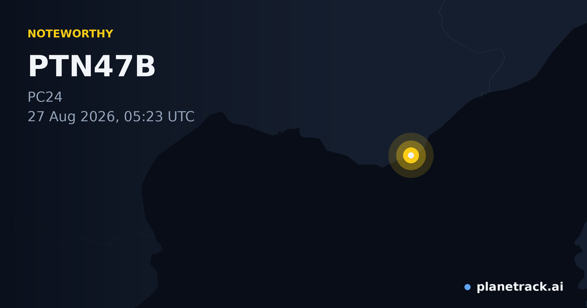 Map of where PTN47B's special aircraft happened