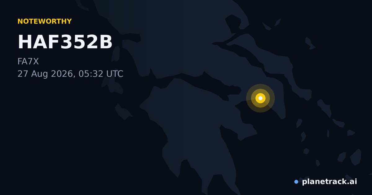 Map of where HAF352B's special aircraft happened