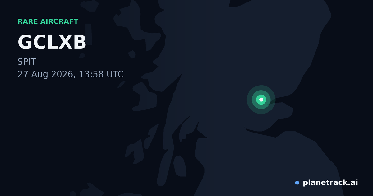 Map of where GCLXB's rare aircraft happened