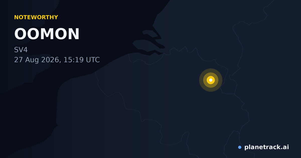 Map of where OOMON's special aircraft happened