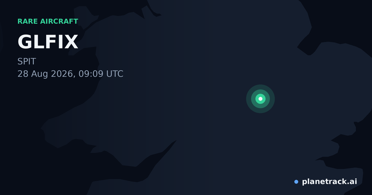 Map of where GLFIX's rare aircraft happened