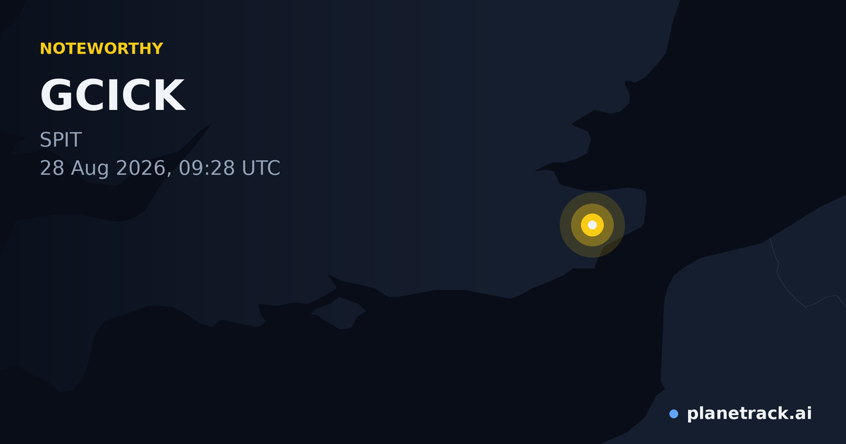 Map of where GCICK's special aircraft happened