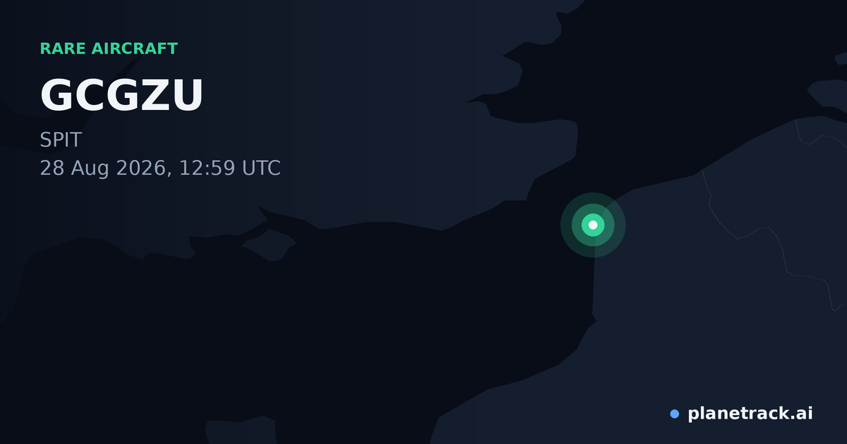 Map of where GCGZU's rare aircraft happened