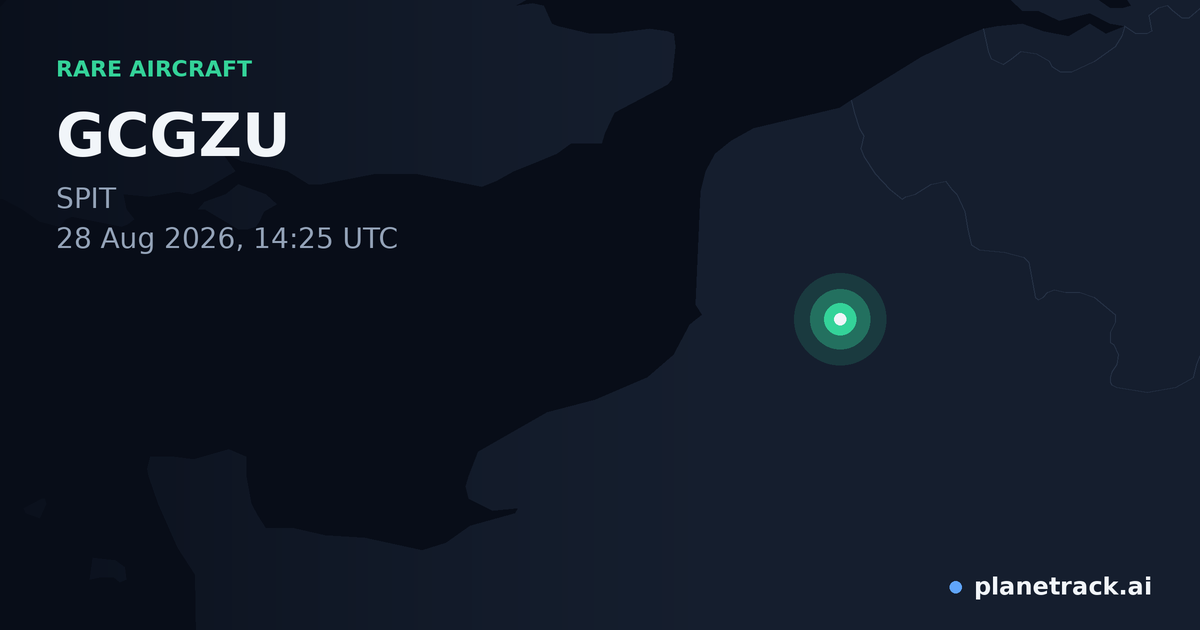 Map of where GCGZU's rare aircraft happened