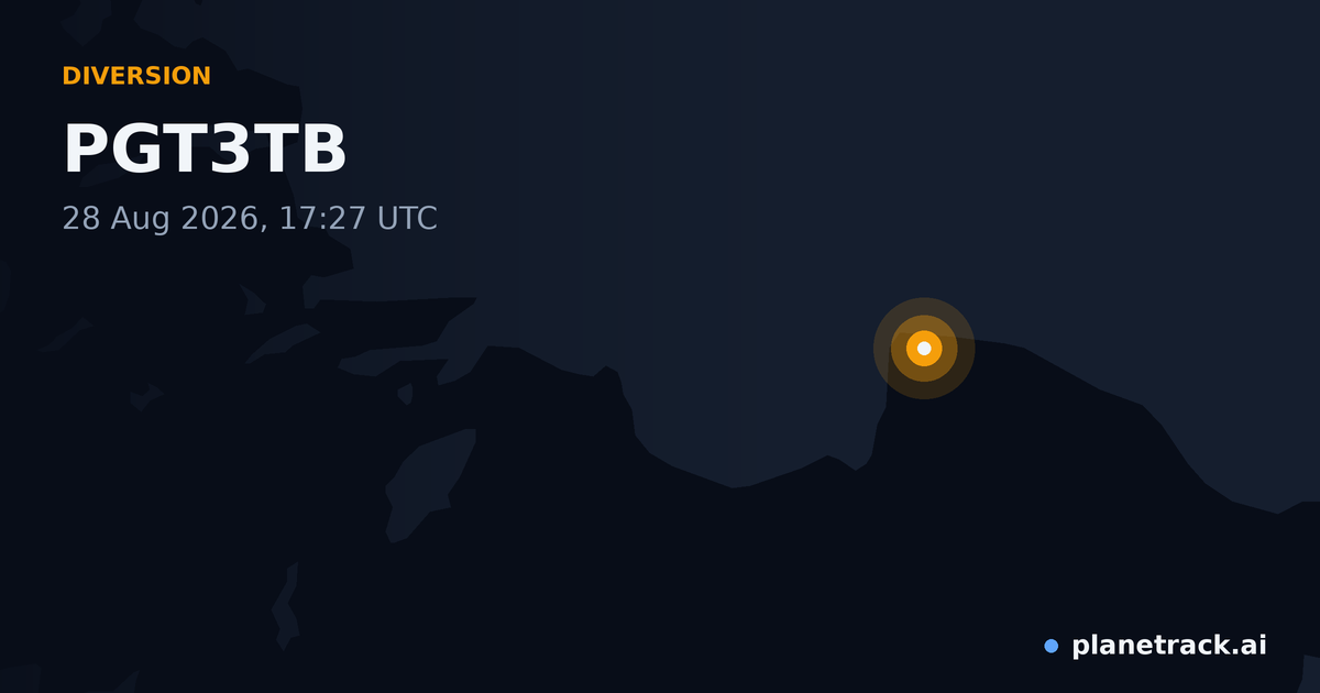 Map of where PGT3TB's diversion happened