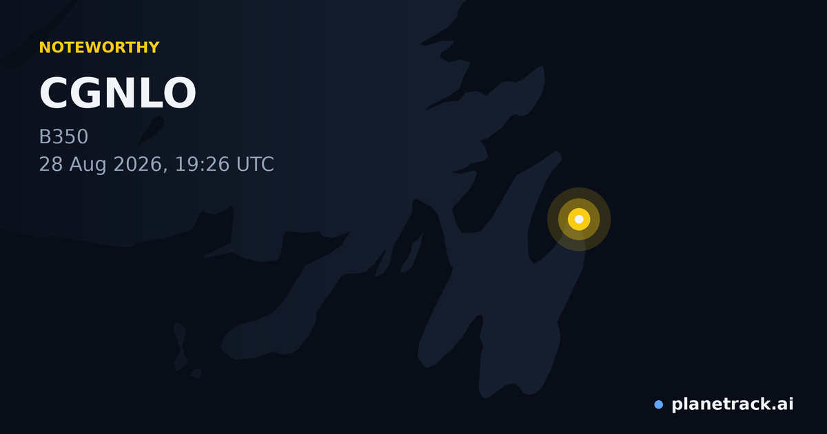 Map of where CGNLO's special aircraft happened