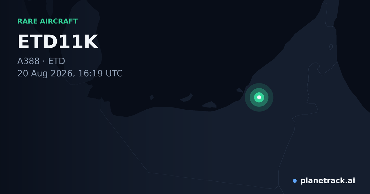 Map of where ETD11K's rare aircraft happened