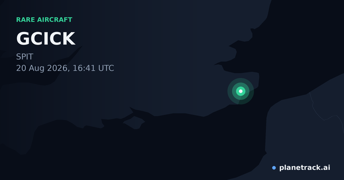 Map of where GCICK's rare aircraft happened