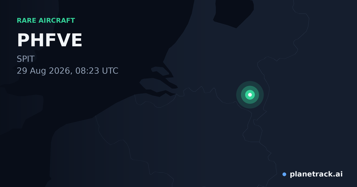 Map of where PHFVE's rare aircraft happened