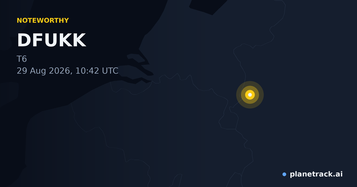 Map of where DFUKK's special aircraft happened