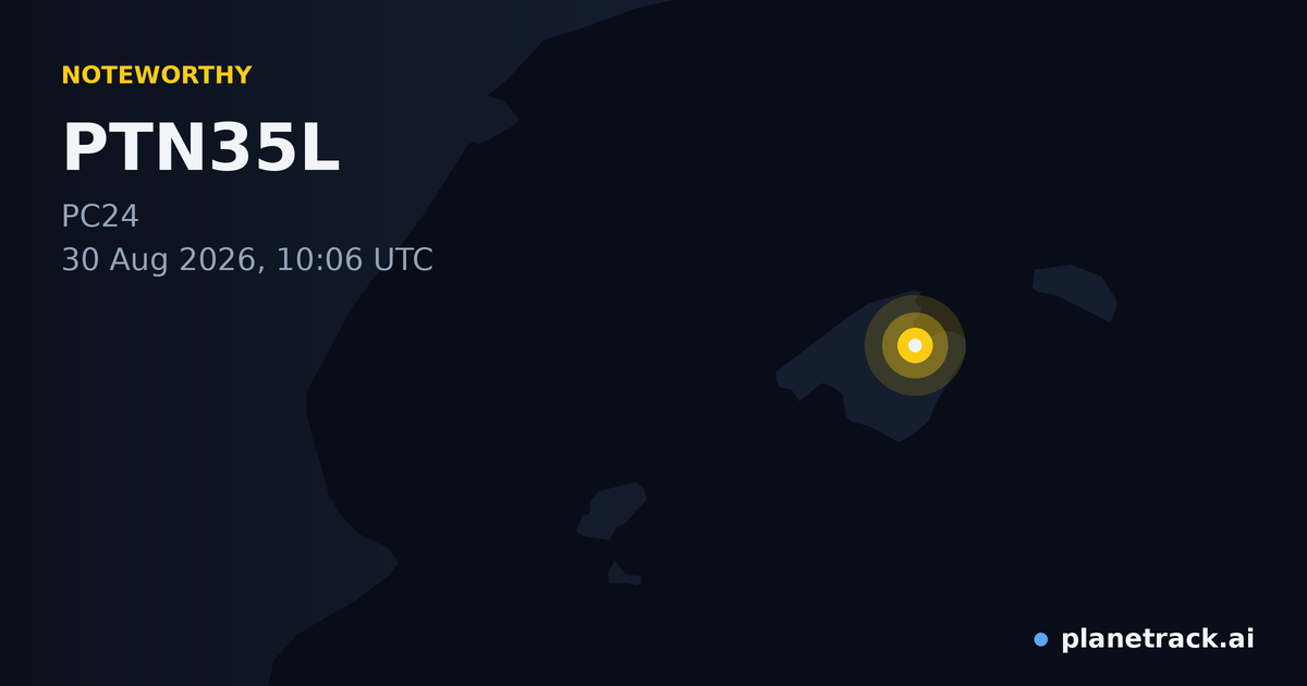 Map of where PTN35L's special aircraft happened