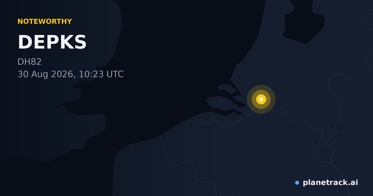 Map of where DEPKS's special aircraft happened
