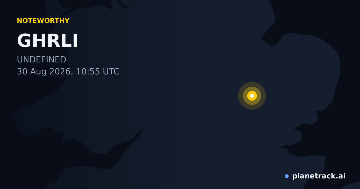 Map of where GHRLI's special aircraft happened