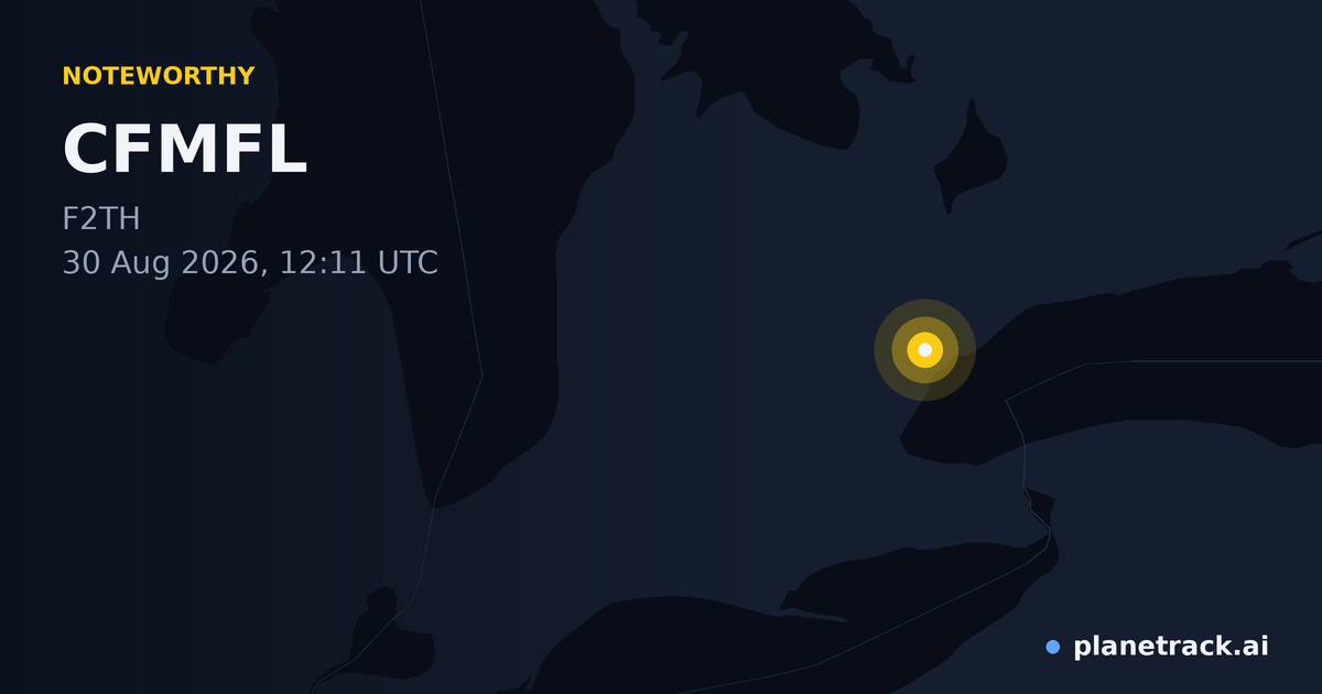 Map of where CFMFL's special aircraft happened