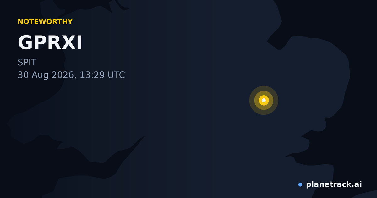 Map of where GPRXI's special aircraft happened