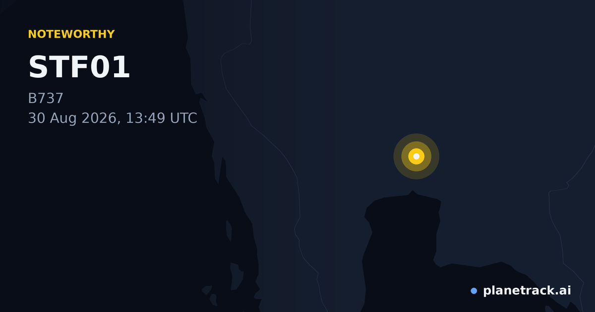 Map of where STF01's special aircraft happened