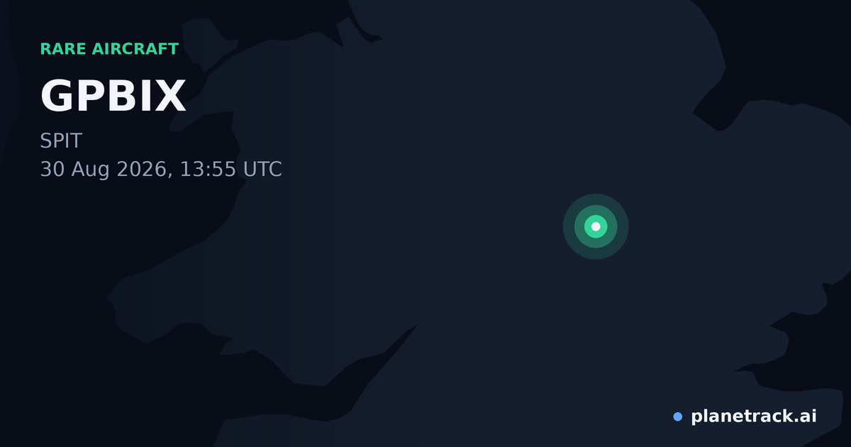 Map of where GPBIX's rare aircraft happened