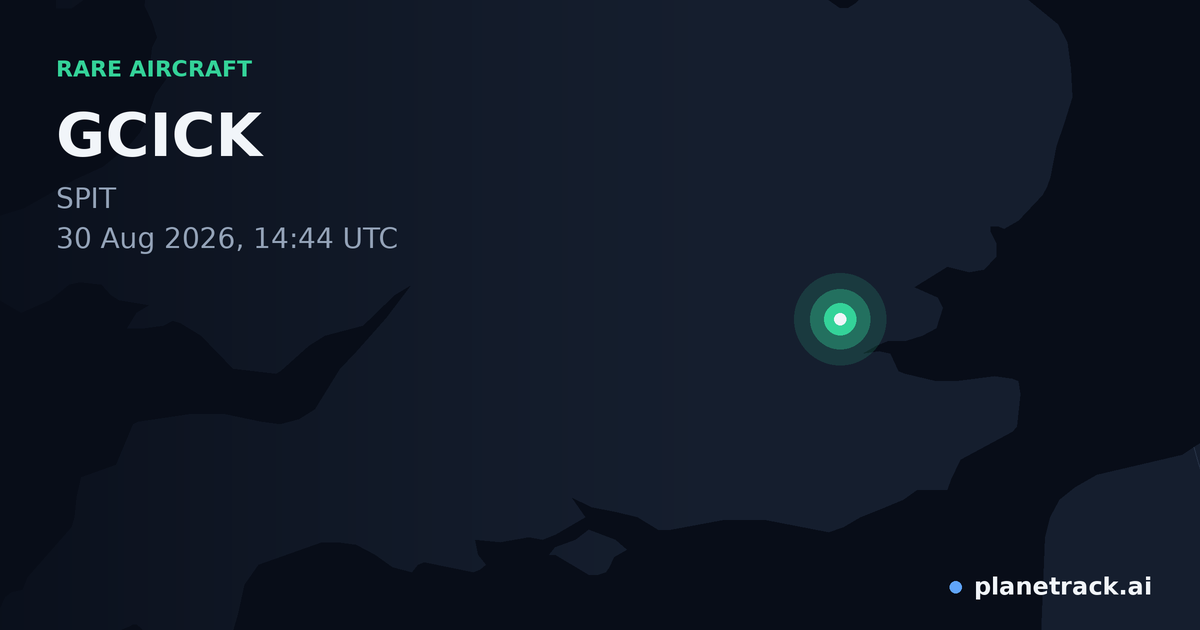 Map of where GCICK's rare aircraft happened