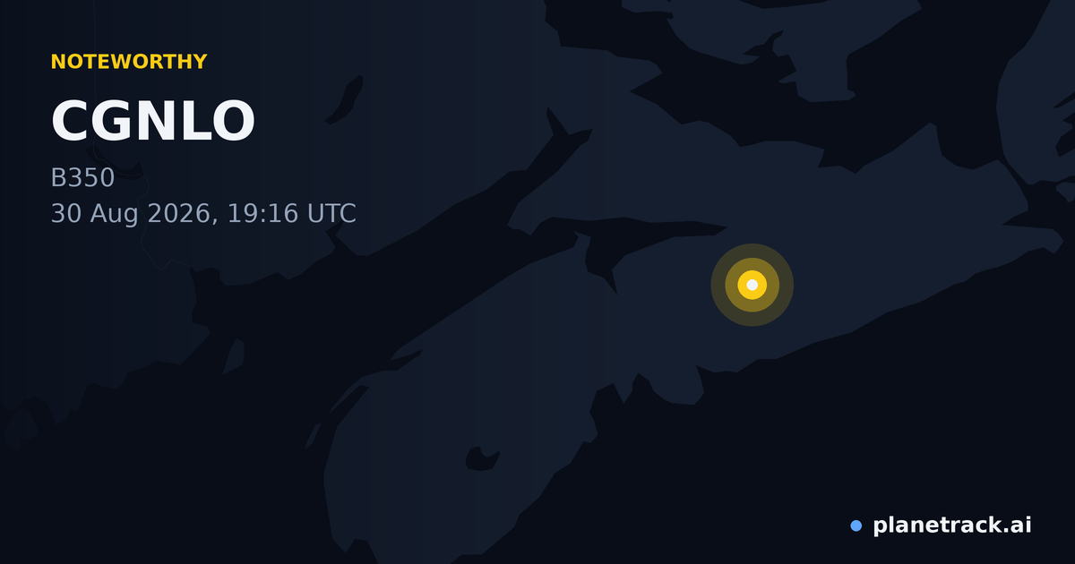 Map of where CGNLO's special aircraft happened