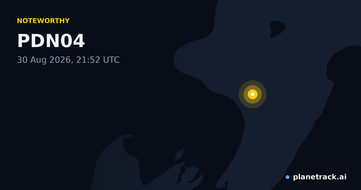 Map of where PDN04's special aircraft happened