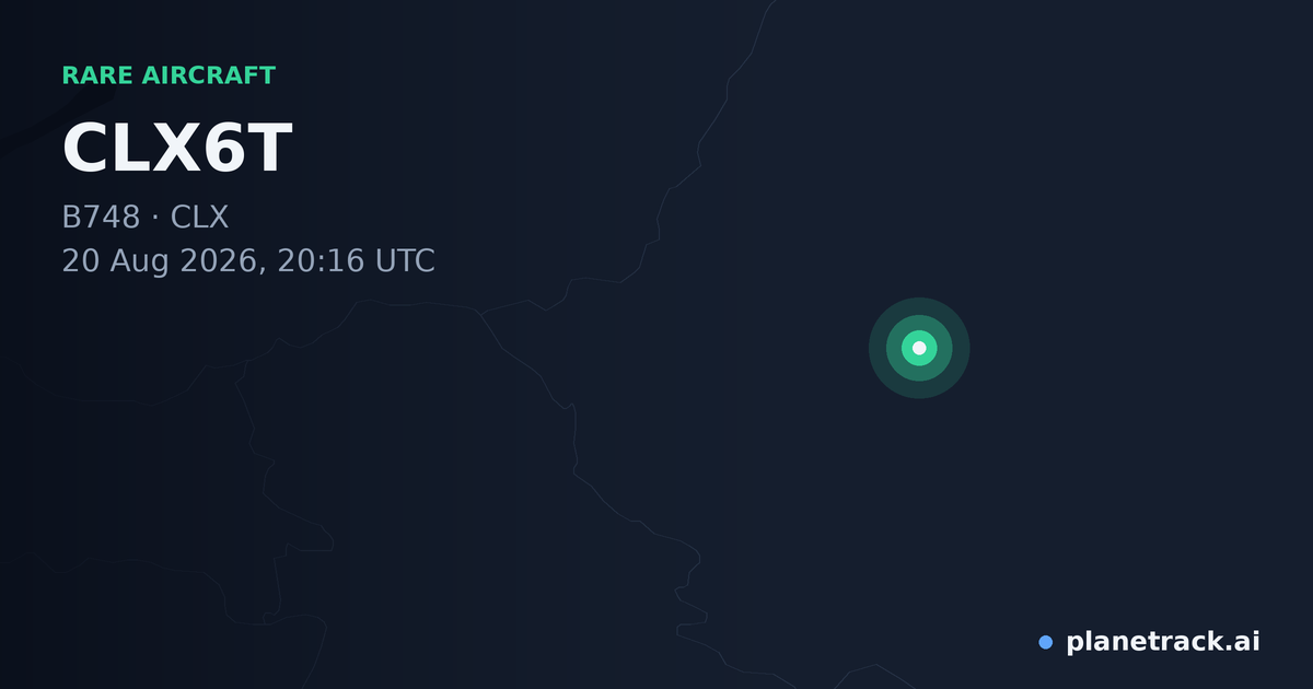 Map of where CLX6T's rare aircraft happened