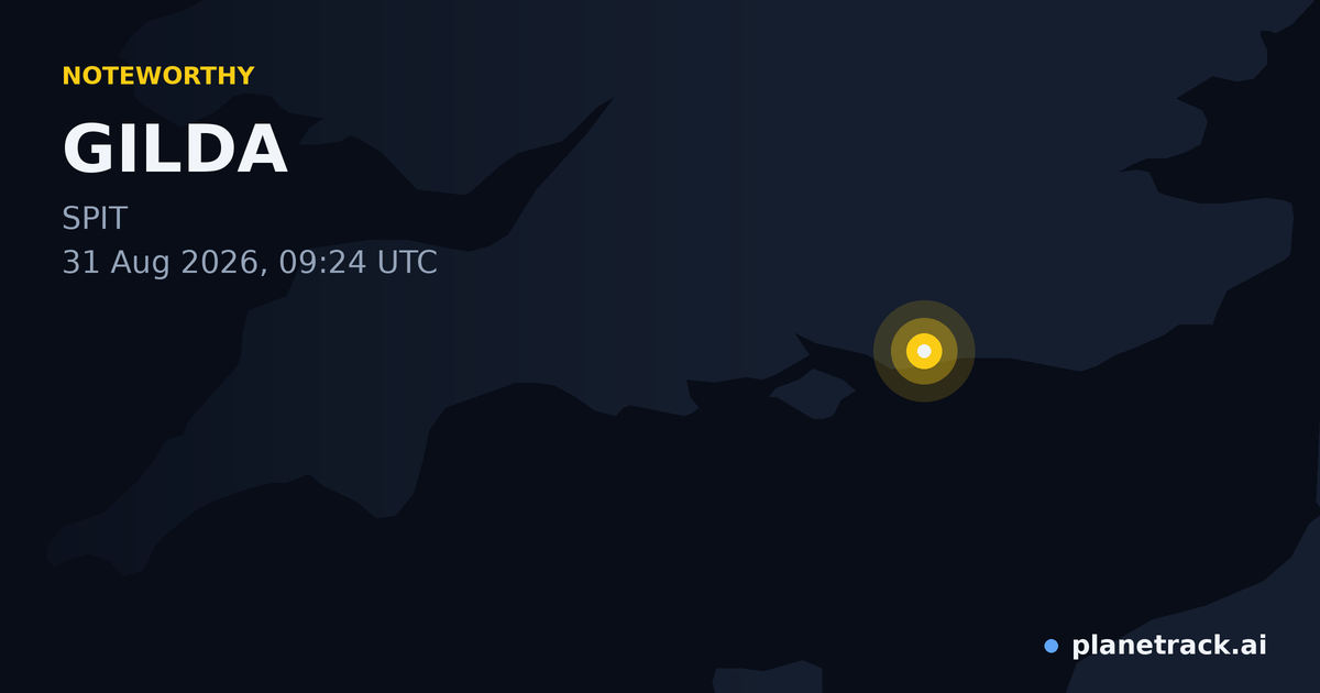 Map of where GILDA's special aircraft happened