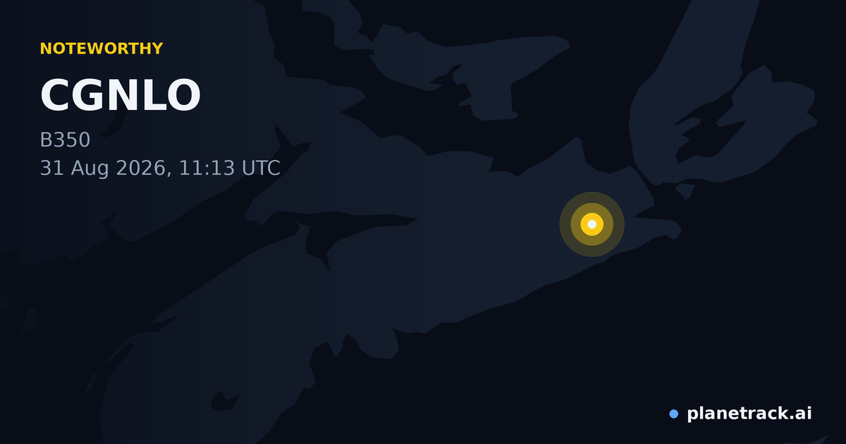 Map of where CGNLO's special aircraft happened