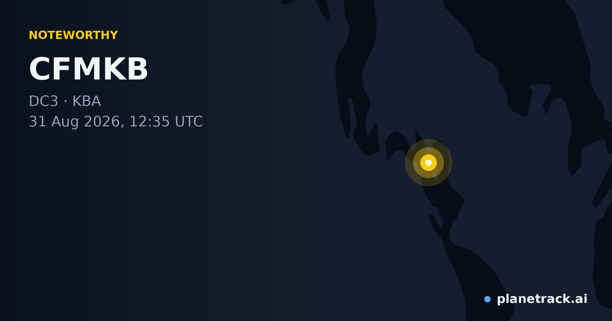 Map of where CFMKB's special aircraft happened