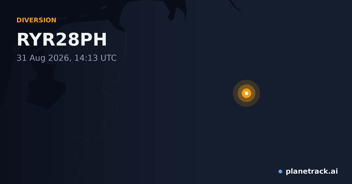 Map of where RYR28PH's diversion happened