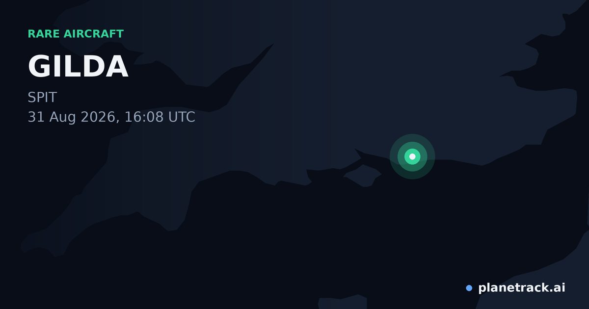 Map of where GILDA's rare aircraft happened