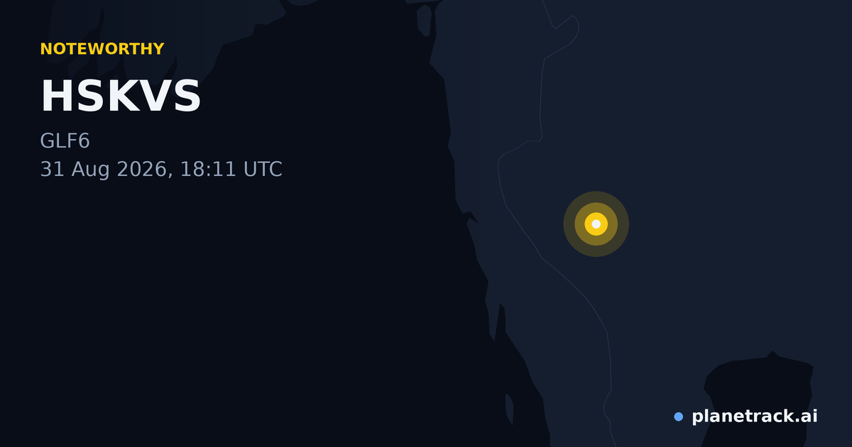 Map of where HSKVS's special aircraft happened