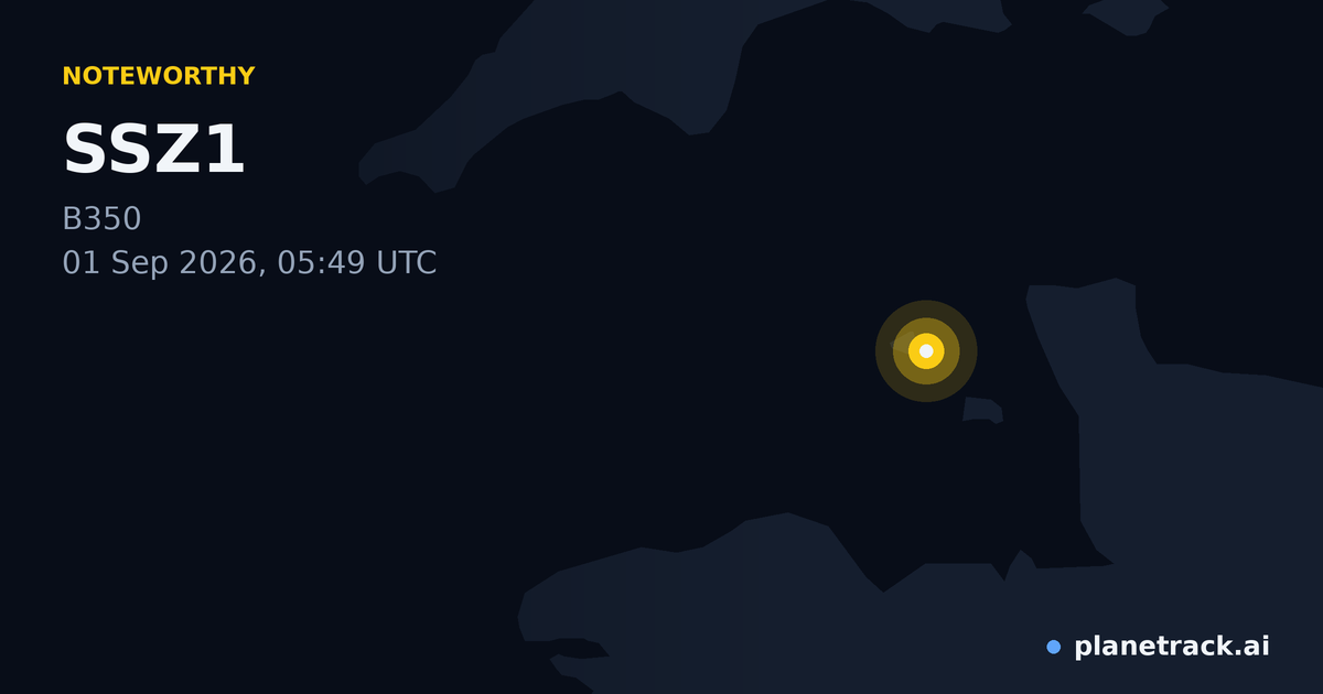Map of where SSZ1's special aircraft happened