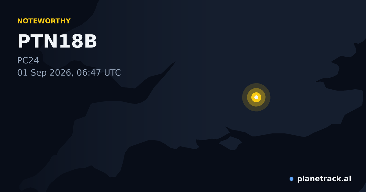 Map of where PTN18B's special aircraft happened