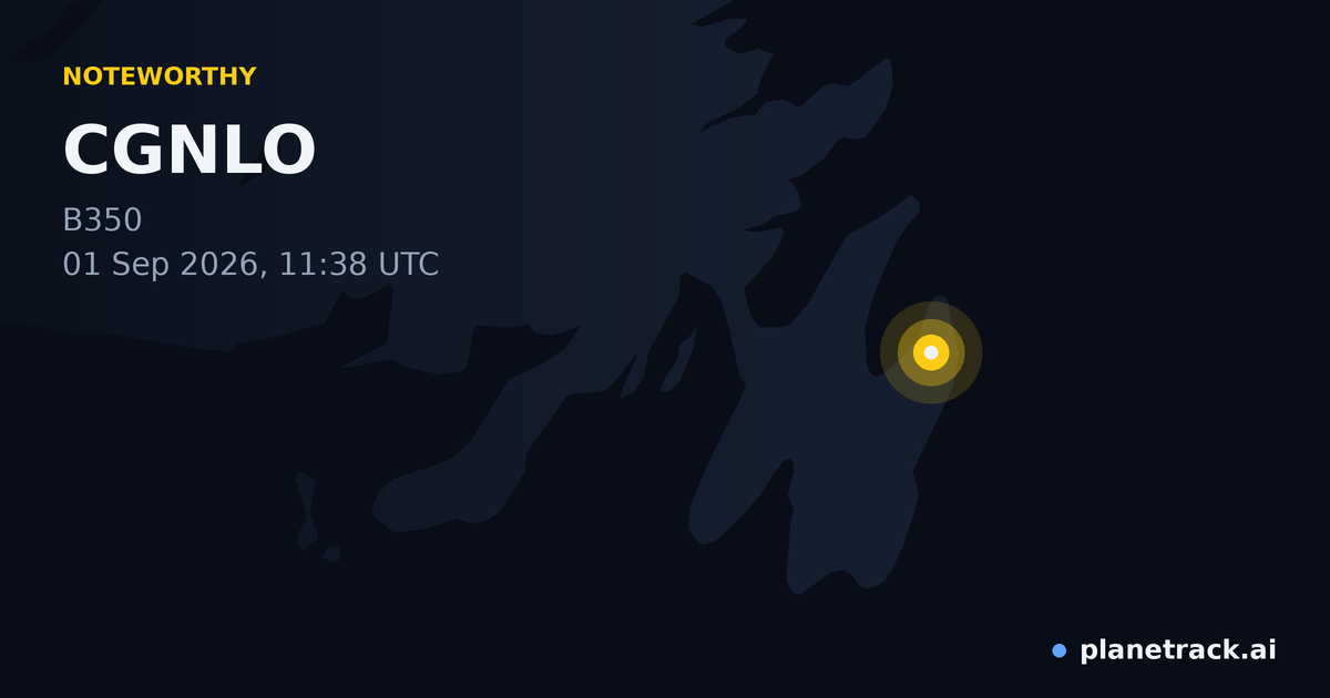 Map of where CGNLO's special aircraft happened