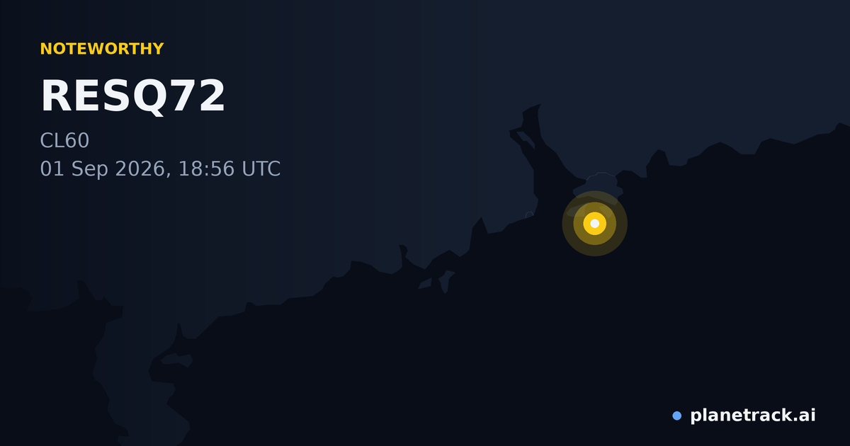Map of where RESQ72's special aircraft happened