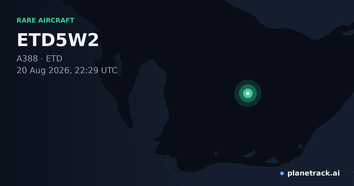 Map of where ETD5W2's rare aircraft happened
