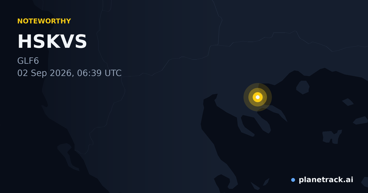 Map of where HSKVS's special aircraft happened