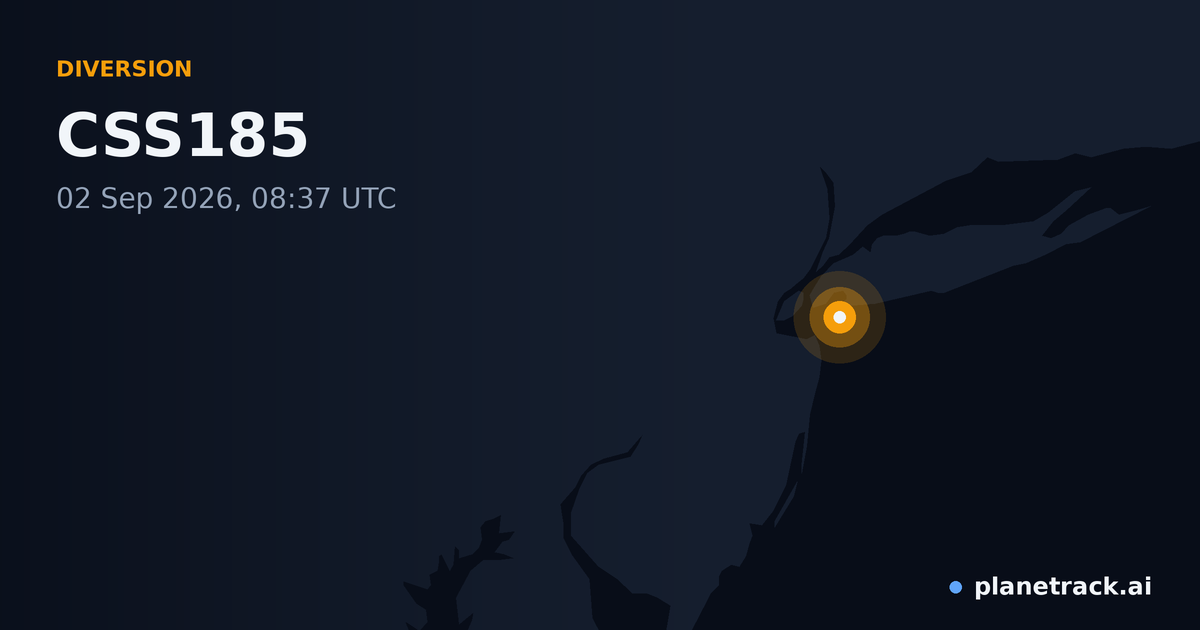 Map of where CSS185's diversion happened
